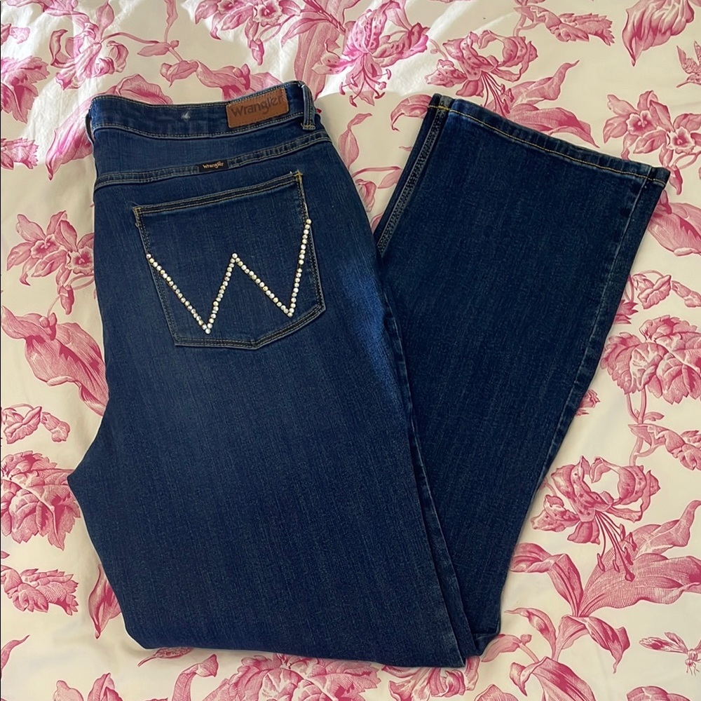 Wrangler Women's Straight Leg Jeans - Dark Blue